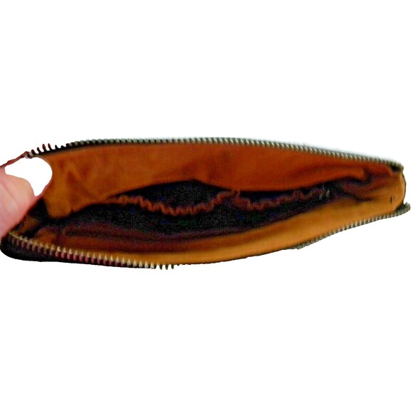 Patricia Nash Ebbe Woven Straw Cassini Leather Wristlet Striped Black - Picture 12 of 13